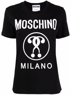 Moschino футболка с принтом Double Question Mark