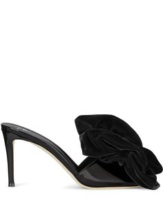 Giuseppe Zanotti мюли Bordeaux с бантом