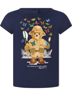 Ralph Lauren Kids футболка с принтом Polo Bear