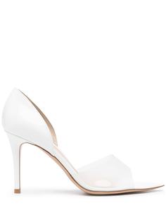 Gianvito Rossi туфли Bree 85 с прозрачным ремешком