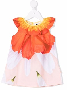 Molo Kids платье с цветочным принтом