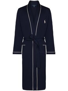 Polo Ralph Lauren халат с поясом и вышитым логотипом