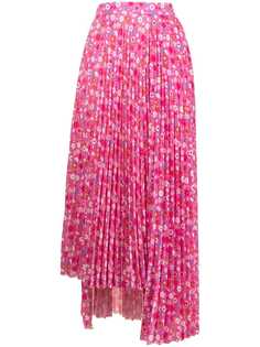 Balenciaga юбка асимметричного кроя с цветочным принтом