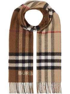 Burberry кашемировый шарф в клетку