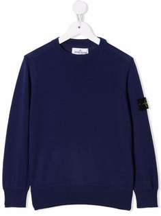 Stone Island Junior джемпер с нашивкой-логотипом