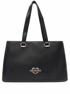Love Moschino сумка-тоут со складками и логотипом