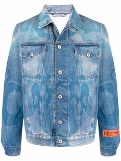 Heron Preston джинсовая куртка с принтом