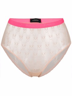 PINKO трусы-брифы с вышитым логотипом и вышитым логотипом