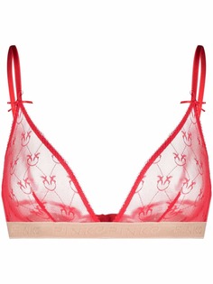 Pinko сетчатый бюстгальтер с вышитым логотипом