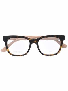 Jimmy Choo Eyewear очки в квадратной оправе черепаховой расцветки