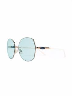 Jimmy Choo Eyewear солнцезащитные очки в массивной оправе