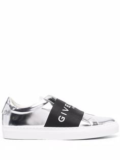 Givenchy кеды с логотипом и эффектом металлик