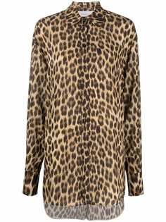 Max Mara рубашка с леопардовым принтом