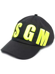 MSGM Kids бейсболка с вышитым логотипом