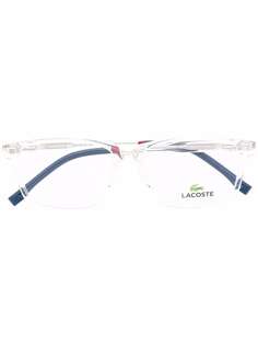Lacoste Kids очки в прозрачной оправе с логотипом