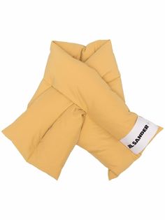 Jil Sander дутый шарф с логотипом