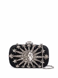 Alexander McQueen клатч с кристаллами