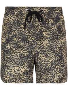 Ksubi плавки-шорты с леопардовым принтом