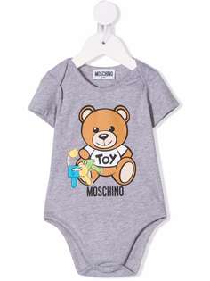 Moschino Kids боди с логотипом