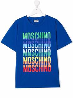 Moschino Kids футболка с логотипом