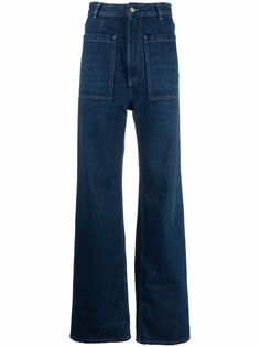 MM6 Maison Margiela прямые джинсы с завышенной талией