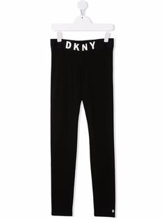 Dkny Kids спортивные брюки с логотипом на поясе