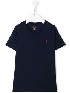 Ralph Lauren Kids футболка с вышитым логотипом