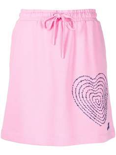 Love Moschino флисовая юбка с принтом