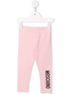Moschino Kids легинсы с логотипом