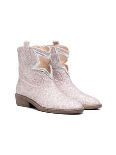 Florens ковбойские ботинки с блестками