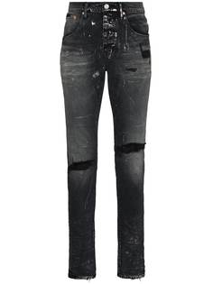 Purple Brand джинсы Vintage Repair с эффектом потертости