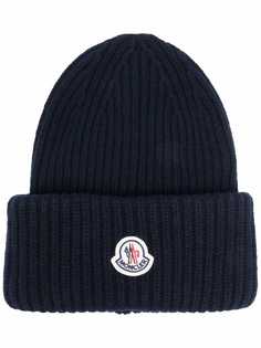 Moncler шапка бини в рубчик