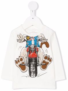 Stella McCartney Kids футболка с принтом Doggie Rider