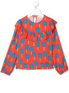 Stella McCartney Kids блузка с цветочным принтом