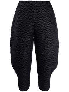 Pleats Please Issey Miyake укороченные плиссированные брюки
