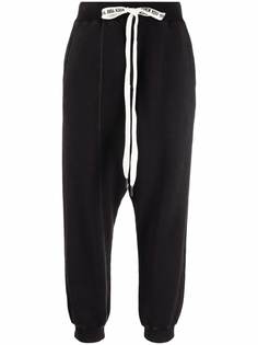 R13 брюки с низким шаговым швом и кулиской