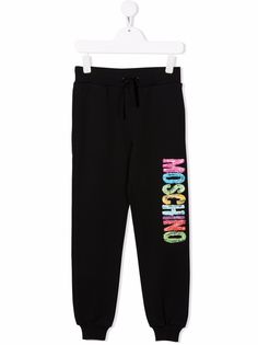 Moschino Kids спортивные брюки с логотипом