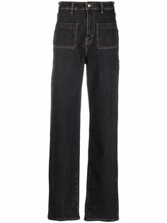 Ba&Sh прямые джинсы с завышенной талией