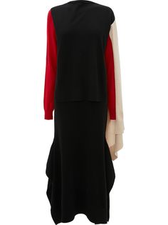JW Anderson платье-кейп асимметричного кроя