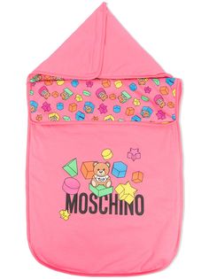 Moschino Kids одеяло с принтом Teddy Bear и капюшоном