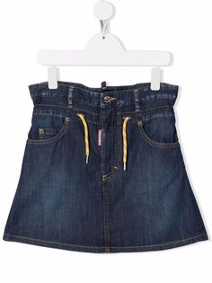 Dsquared2 Kids джинсовая юбка с кулиской