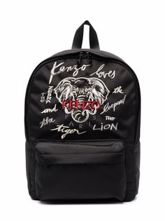 Kenzo Kids рюкзак с вышитым логотипом