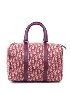 Christian Dior сумка Boston pre-owned с узором Trotter