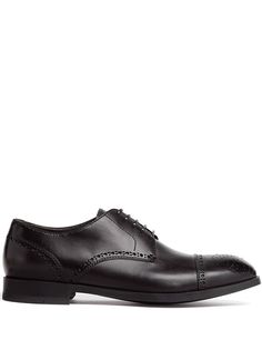 Ermenegildo Zegna туфли дерби с брогированием