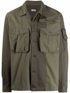 Diesel куртка-рубашка с карманами