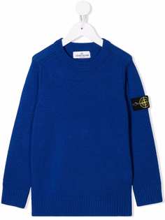 Stone Island Junior джемпер с нашивкой-логотипом