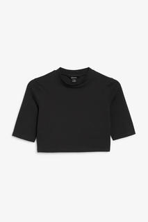 Облегающая укороченная футболка Monki