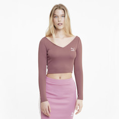 Топ Classics Ribbed Cropped Top Puma