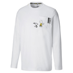 Футболка с длинным рукавом PUMA x PEANUTS Long Sleeve Mens Tee
