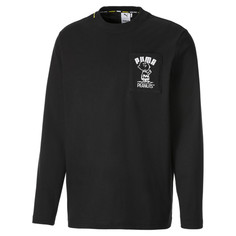 Футболка с длинным рукавом PUMA x PEANUTS Long Sleeve Mens Tee